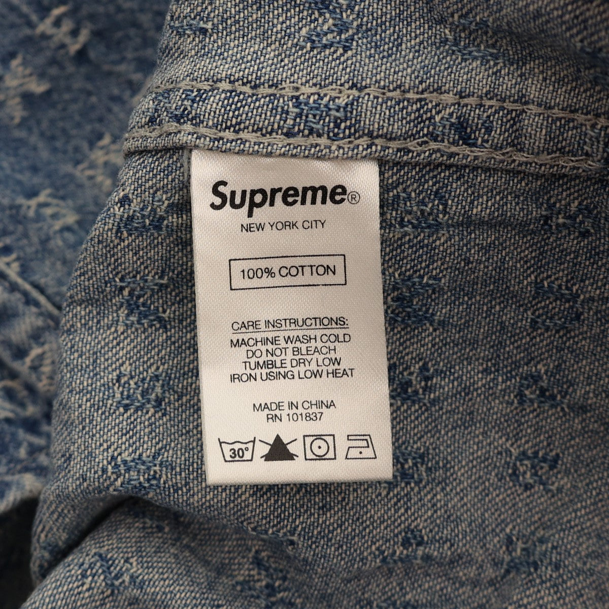 Supreme(シュプリーム) 20SSjacquard logos Denim Shirtジャガードロゴ ...