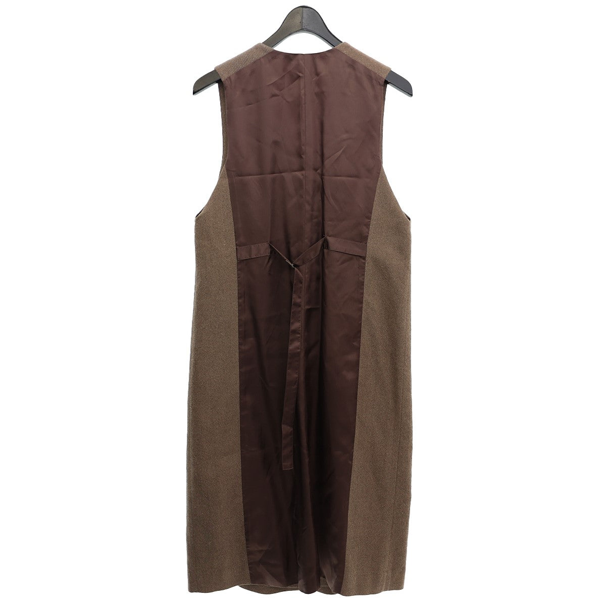Co Twill Tuxedo Vest Dressウール／シルク／コットンロングジレBBZ1022209A0002