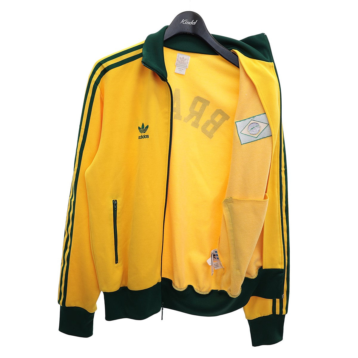 adidas(アディダス) 05sFIFA RETRO BRAZIL FOOTBALL TRACK JACKETジャージトラックジャケット739867  739867 イエロー×グリーン サイズ S｜【公式】カインドオルオンライン ブランド古着・中古通販【kindal】