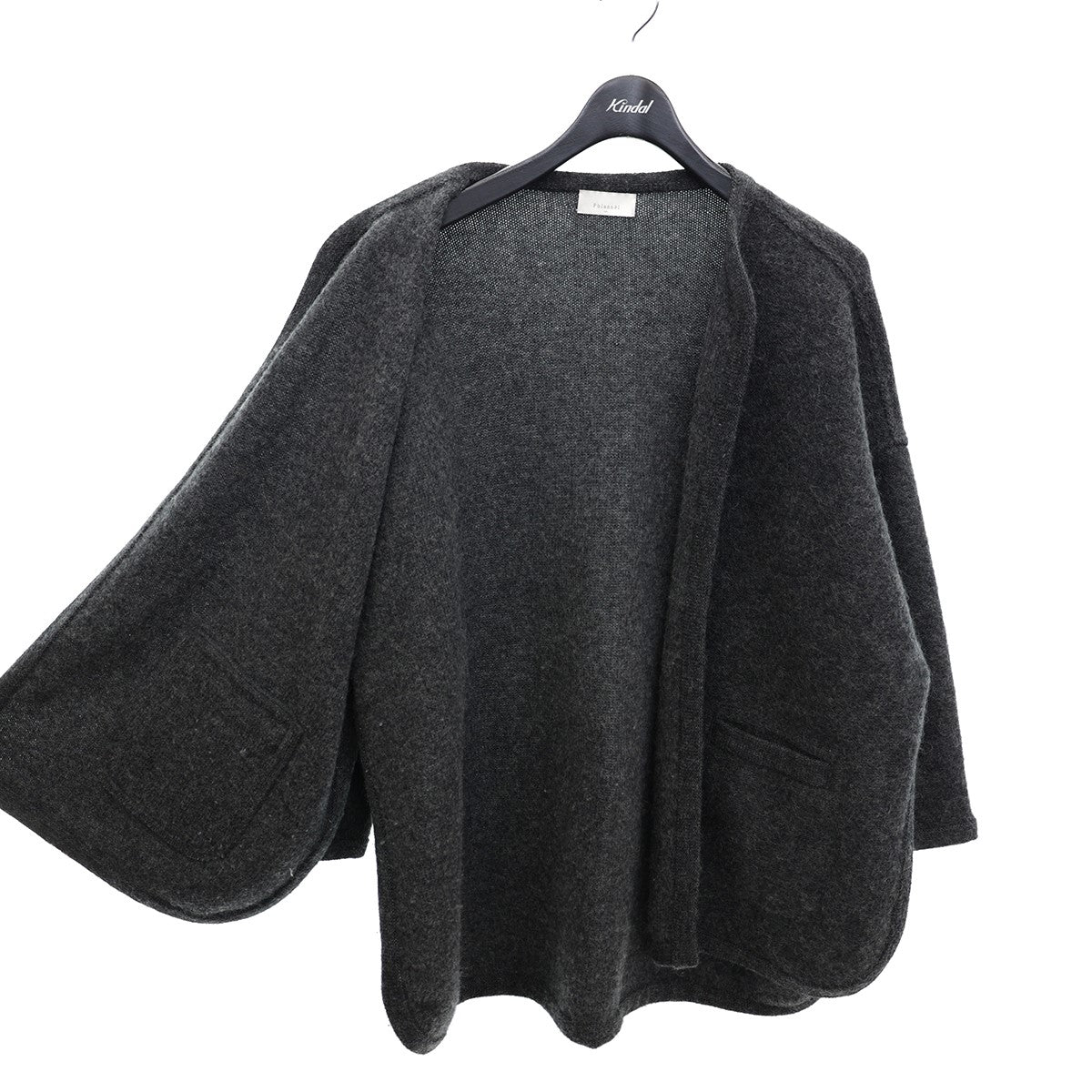 Phlannel(フランネル) Wool Mohair Mantle CardiganウールモヘアボタンレスカーディガンBBZ1082305A0007