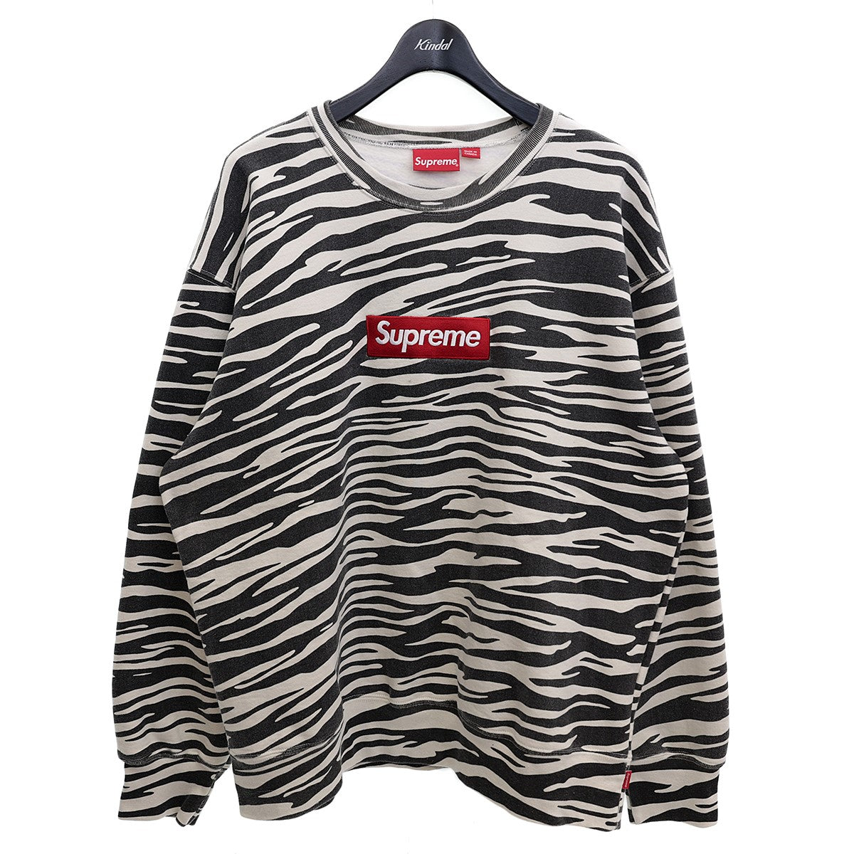 22AWBox Logo Crew Neck Zebraゼブラボックスロゴクルーネックスウェット