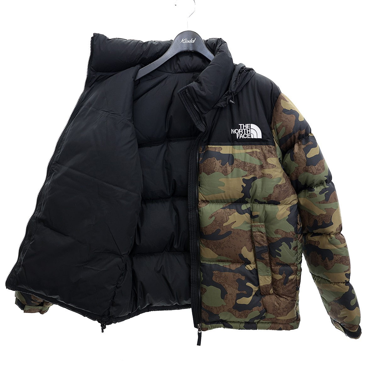 THE NORTH FACE(ザノースフェイス) NOVELTY NUPTSE JACKET／ノベルティヌプシジャケット迷彩柄ダウンジャケットND92336  ND92336 カーキ／ブラック サイズ L｜【公式】カインドオルオンライン ブランド古着・中古通販【kindal】