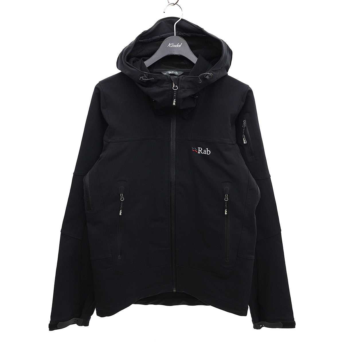 Rab(ラブ) EXODUS JACKET／エクソダス ジャケットソフトシェルフーデッドジャケットQFS-70 QFS-70 ブラック サイズ  M｜【公式】カインドオルオンライン ブランド古着・中古通販【kindal】