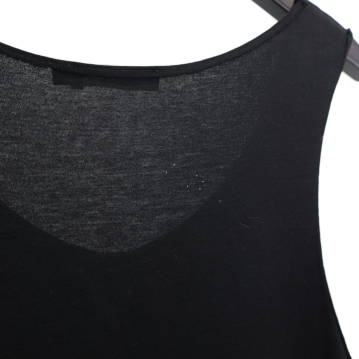 ドルチェアンドガッバーナ DOLCE ＆ GABBANA 22SS ダメージ加工ノースリーブカットソー F8R29Z ブラック サイズ：38 DOLCE ＆ GABBANA(ドルチェアンドガッバーナ) 22SSダメージ加工