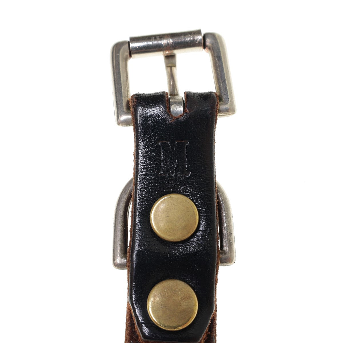 TENDERLOIN(テンダーロイン) ナロースタッズベルト ブラウン サイズ M  