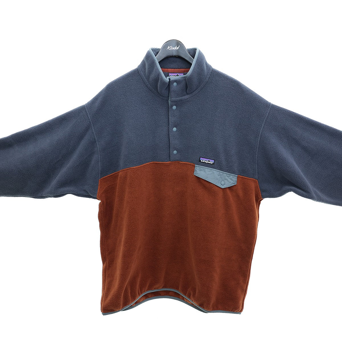 Patagonia(パタゴニア) 21AWライトウェイトシンチラ スナップT プルオーバーSYNCHILLAフリースジャケットSTY25580FA21  STY25580FA21 グレー／ブラウン サイズ L｜【公式】カインドオルオンライン ブランド古着・中古通販【kindal】