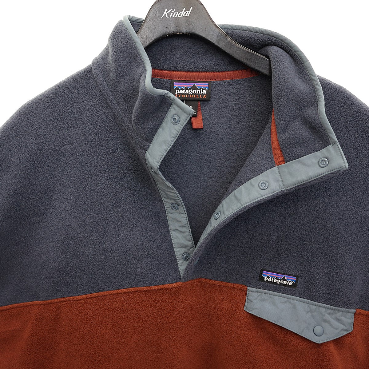 Patagonia(パタゴニア) 21AWライトウェイトシンチラ スナップT プルオーバーSYNCHILLAフリースジャケットSTY25580FA21  STY25580FA21 グレー／ブラウン サイズ L｜【公式】カインドオルオンライン ブランド古着・中古通販【kindal】