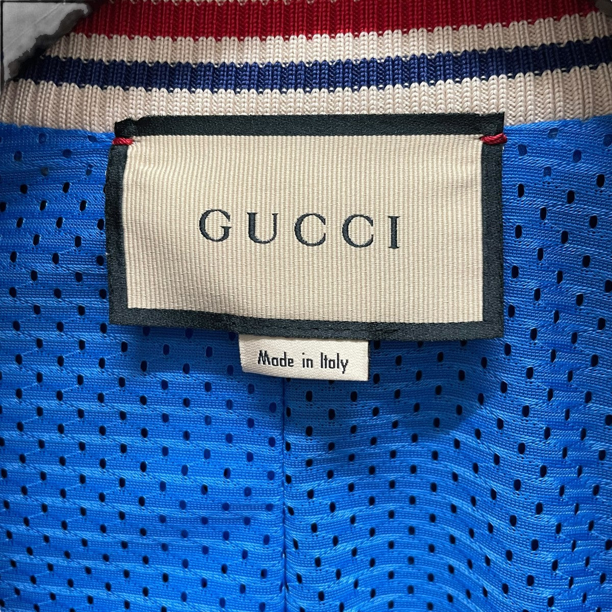 GUCCI(グッチ) 21SSインターロッキングシェリートラックジャケットトラックジャケット645206 645206 ブルー サイズ XL｜【公式】カインドオルオンライン  ブランド古着・中古通販【kindal】