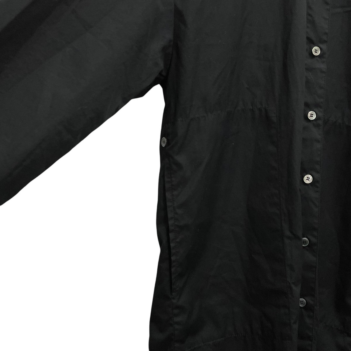 Waist Button Cotton Shirt Dressシャツワンピース61-26-0136-031