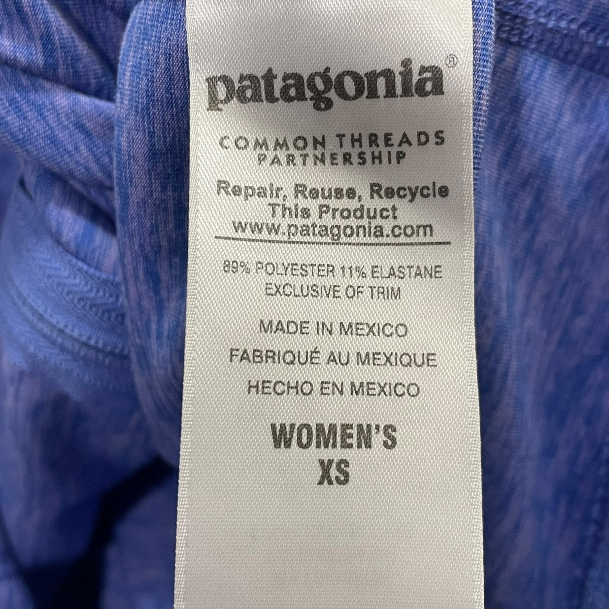 80s USA製 patagoniaパタゴニア フリースパンツ 青 KIDS' 4/5