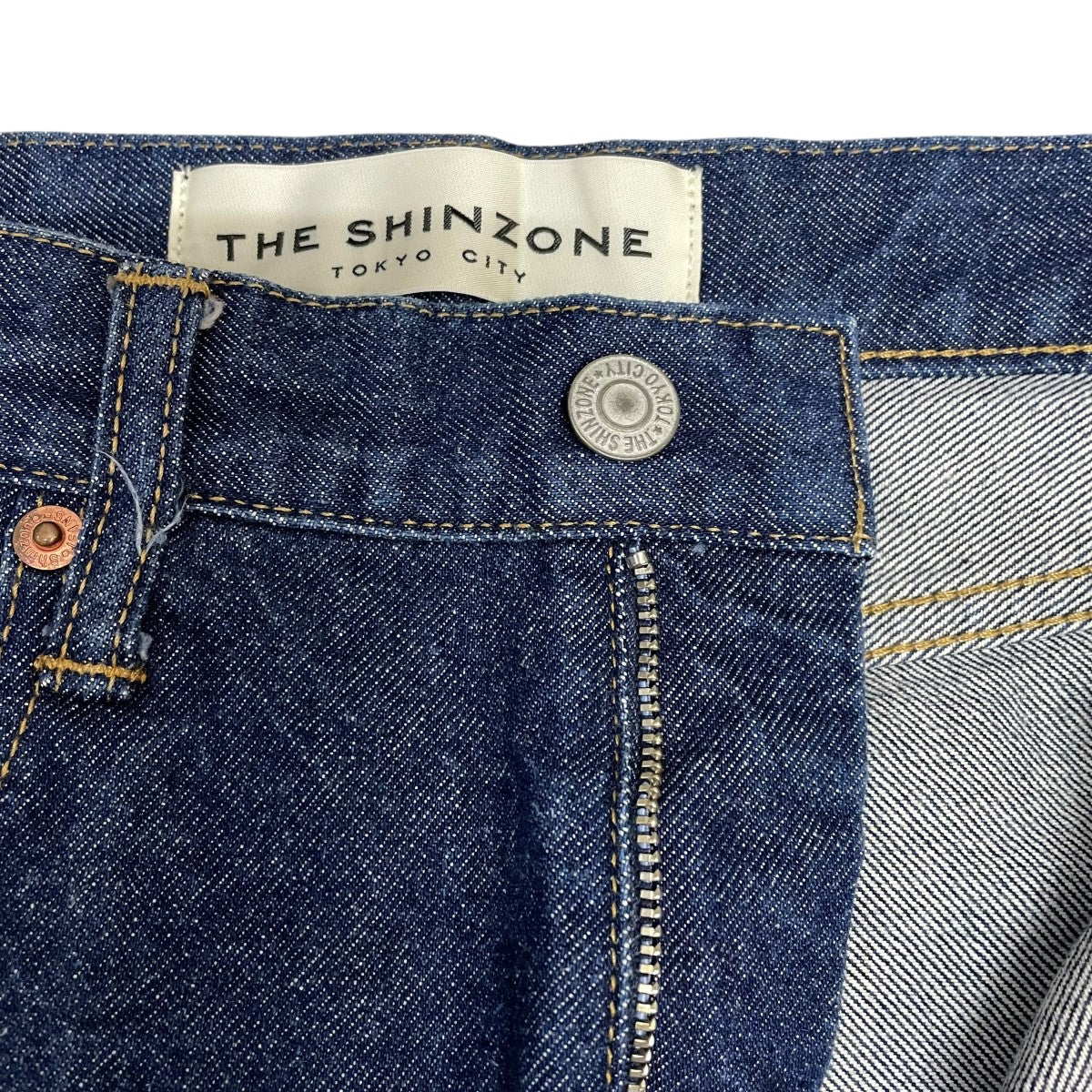 KNKNさん専用　ANREALAGE デニムパンツ インディゴ 新品 THE SHINZONE(ザシンゾーン) デニムパンツ19SMSPA68 19SMSPA68
