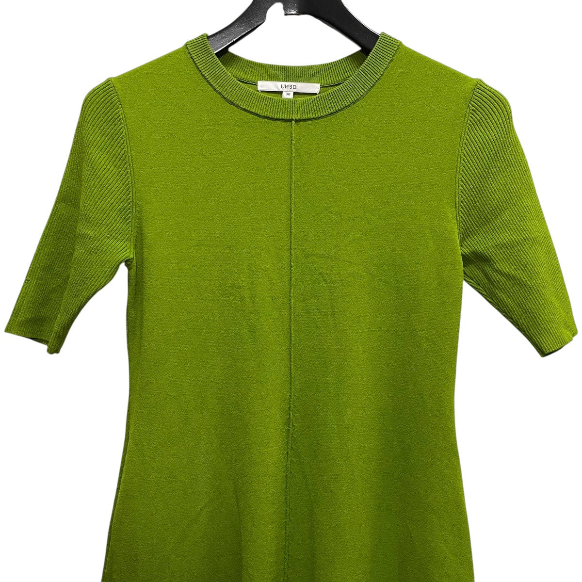 UN3D オリーブグリーン 半袖カットソーワンピース M UN3D オリーブグリーン 半袖カットソーワンピース M GRL