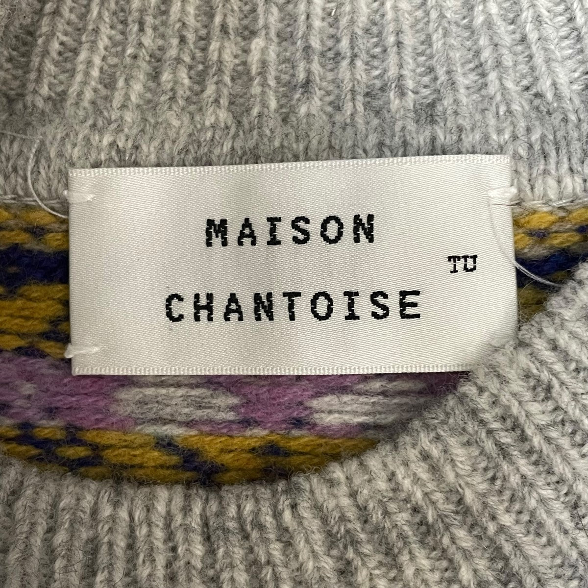 MAISON CHANTOISE(メゾンシャントワーズ) 柄ニット1513-399-0362