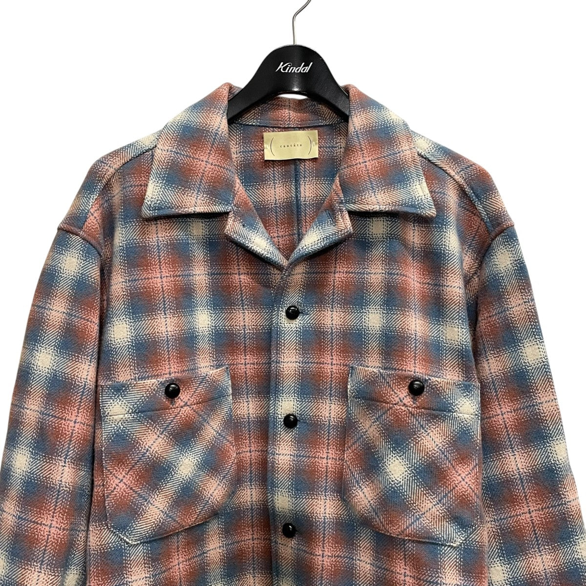 cantate(カンタータ) Ombre Check OverShirtシャツジャケット