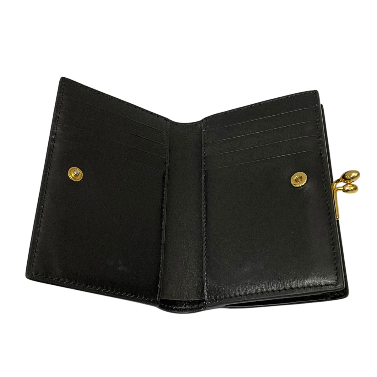 JIL SANDER(ジルサンダー) 2つ折りがま口財布 ブラック|【公式 JIL SANDER(ジルサンダー) 2つ折りがま口財布 ブラック|【公式