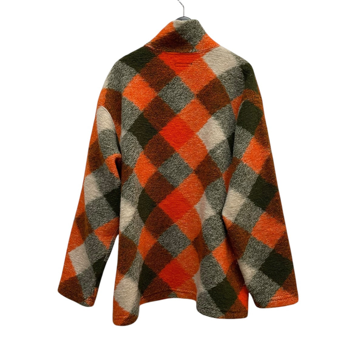 zip mock neckハーフジッププルオーバーカットソー