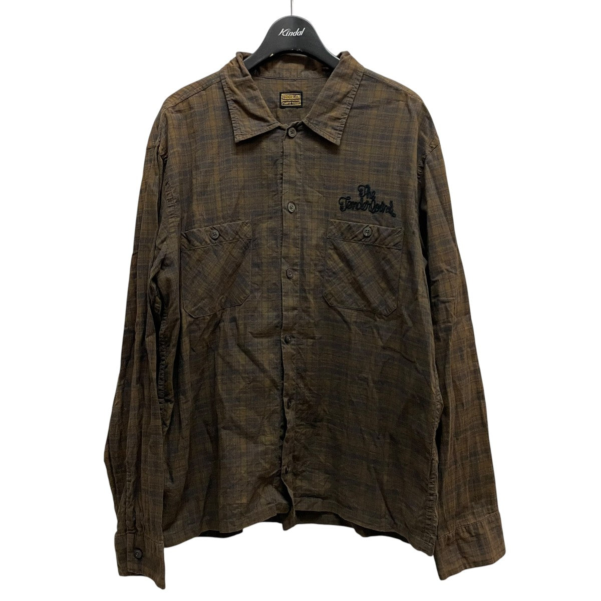 TENDERLOIN チェックフランネルシャツ 古着・中古-1枚目のアイテム画像