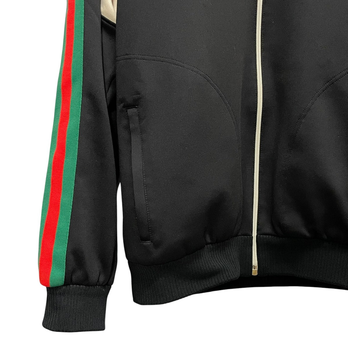 Logo-Print Striped Webbing-Trimmed Jersey Bomber Jacketジップパーカー698448 XJEEP