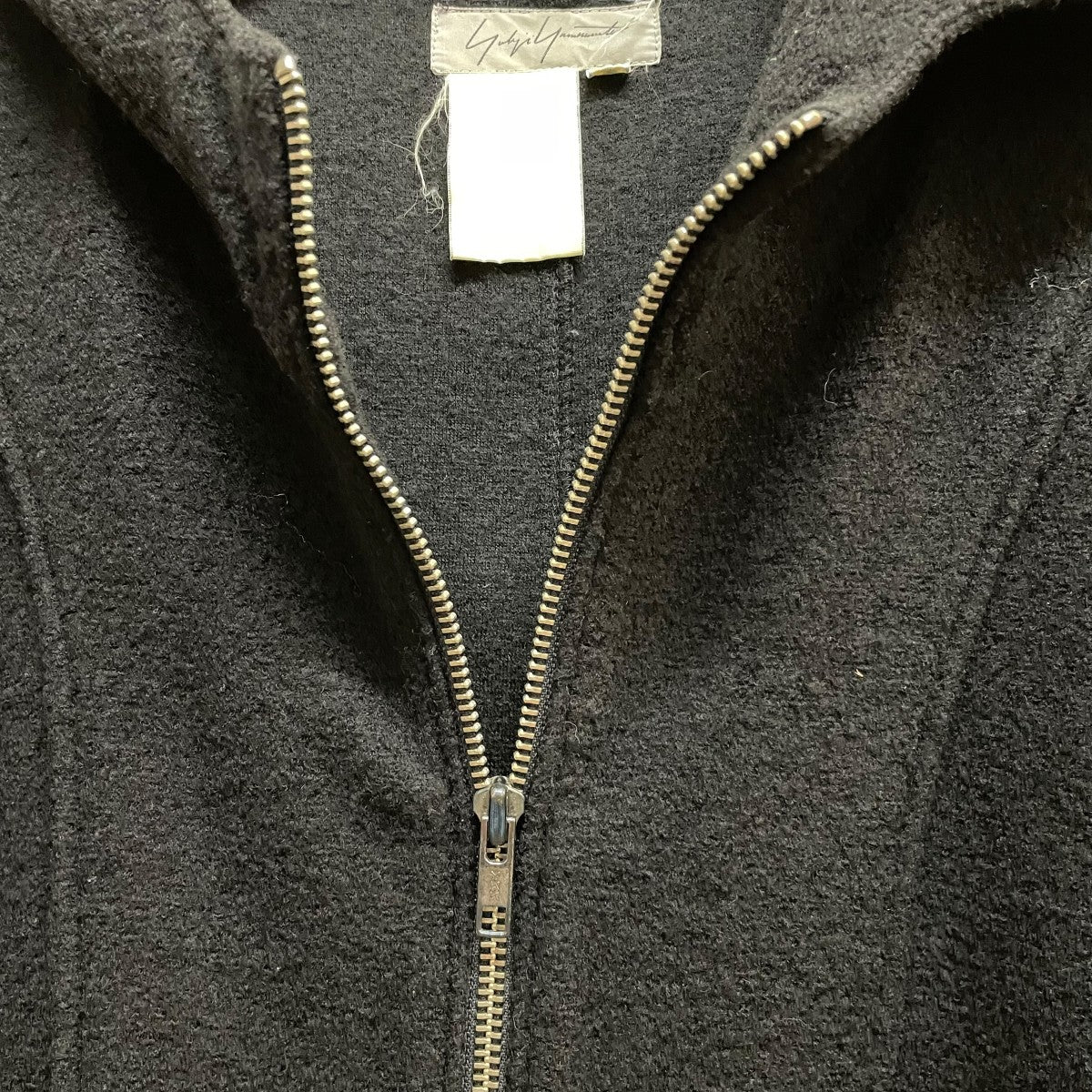 YOHJI YAMAMOTO(ヨウジヤマモト) 90sジップパーカー ブラック サイズ