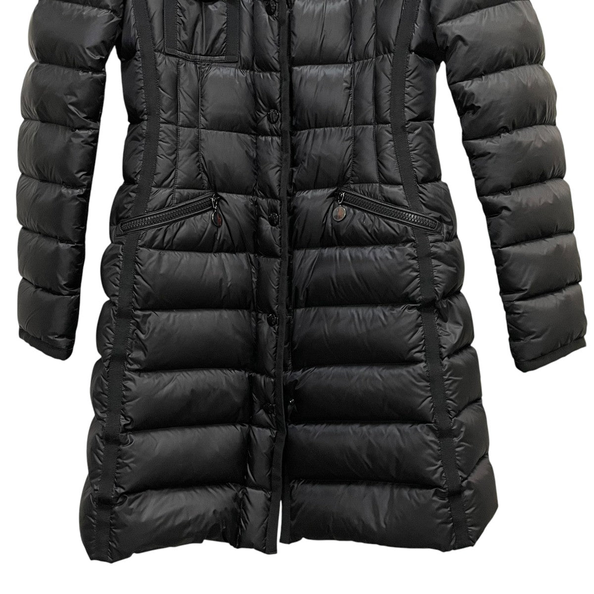 未使用級! MONCLER HERMIFUR ダウンコート サイズ1 ブラック MONCLER モンクレール HERMIFUR ダウンコート レディース