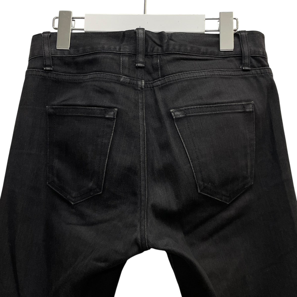 20ss　SAINT LAURENT スリムテーパードデニム【26】コットン　黒 楽天市場】サンローラン デニム 26 ダメージの通販