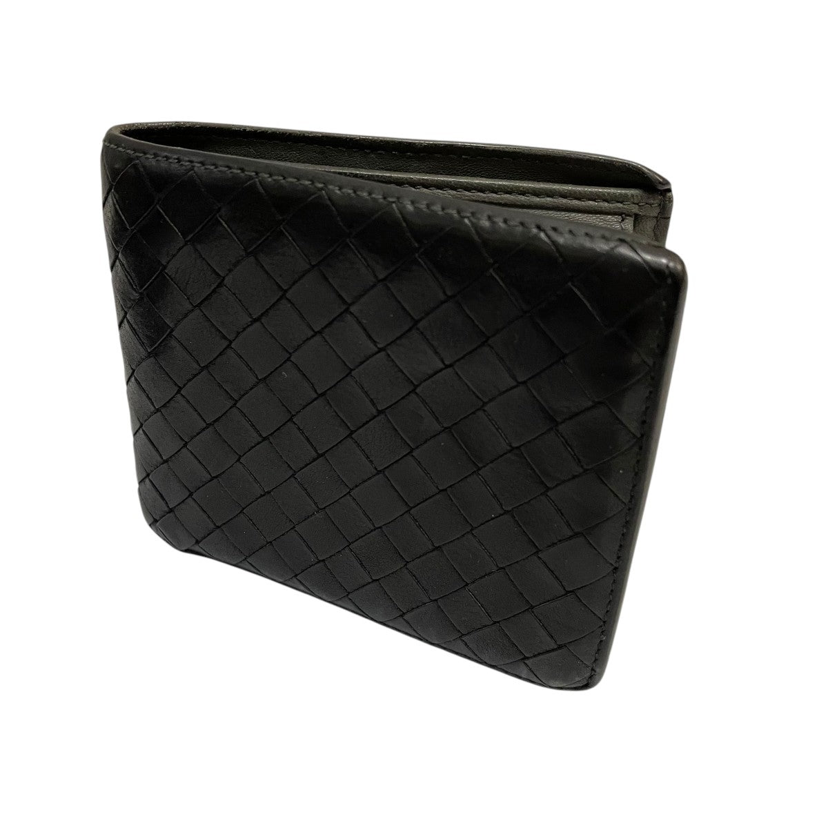 ボッテガヴェネタ イントレチャート 折り財布（未使用品、難あり） BOTTEGA VENETA ボッテガヴェネタ 二つ折り財布 742698 706010