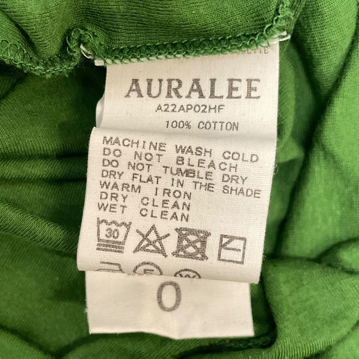 AURALEE(オーラリー) HIGH GAUGE SHEER RIB TURTLE NECK LONG