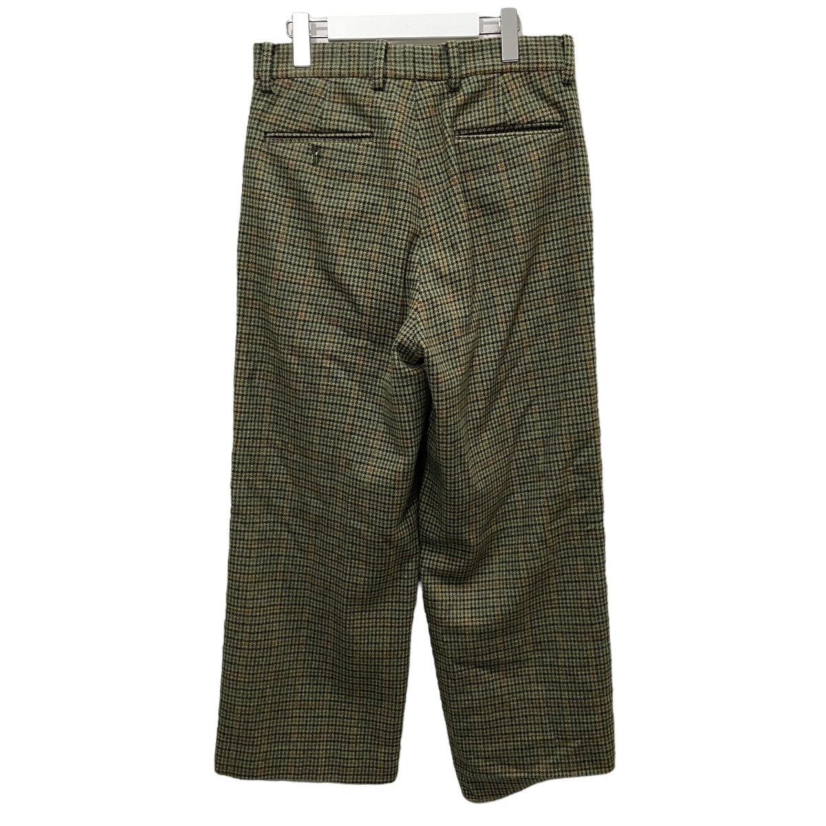 WOOL CHECK WIDE PANTSスラックスパンツ19FUP09