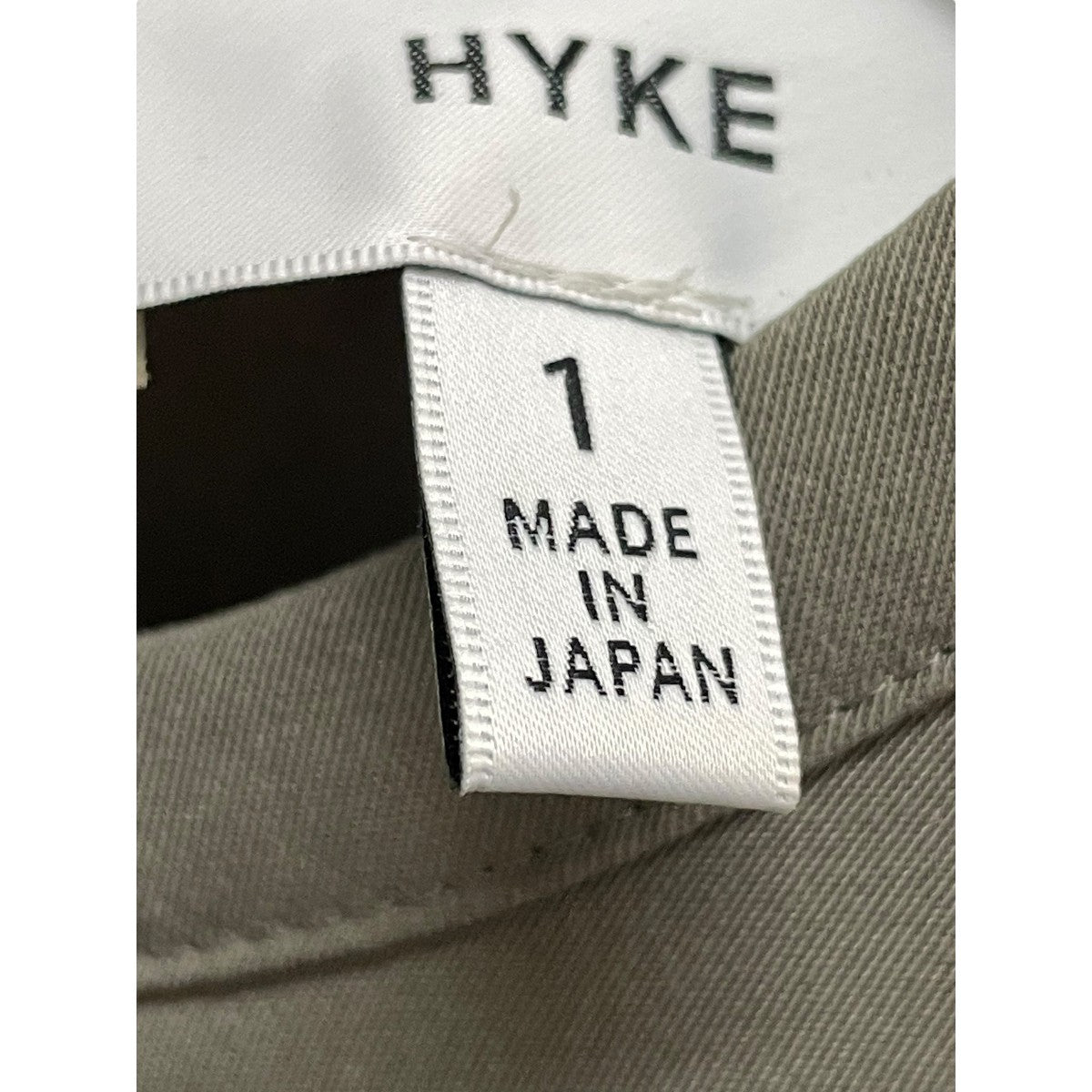 HYKE(ハイク) TASLAN TWILL DRESSワンピース211-16100 044 21SS