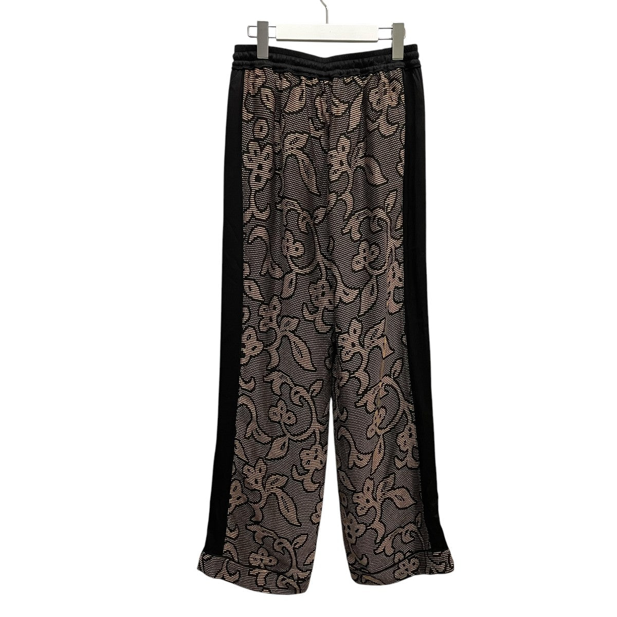 ☆トゥデイフル☆ Jacquard Leaf Roughpants 38