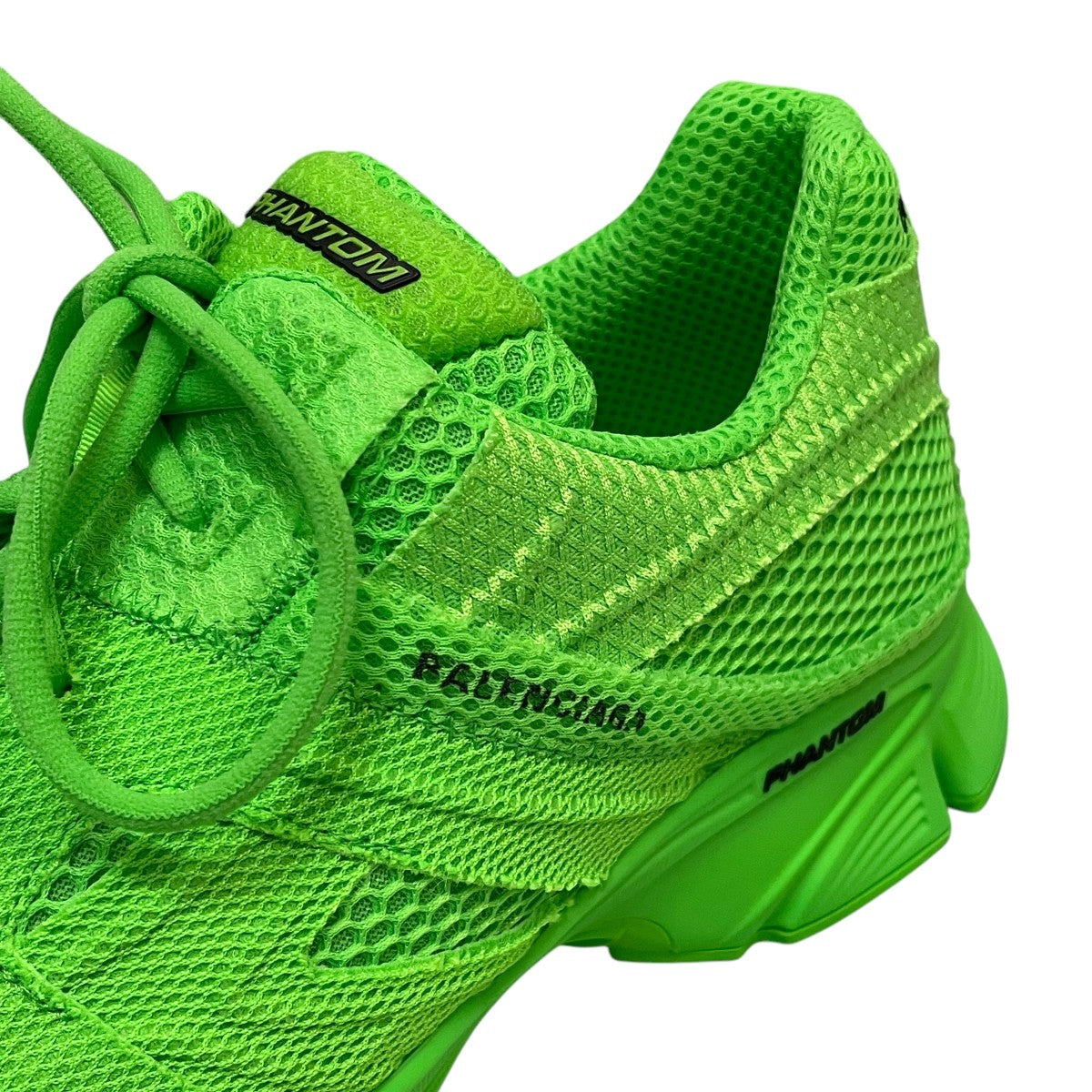 エレガント バレンシアガ スニーカー PHANTOM メッシュ ロゴ 緑 BALENCIAGA(バレンシアガ) PHANTOM SNEAKER 黄緑 サイズ 29cm