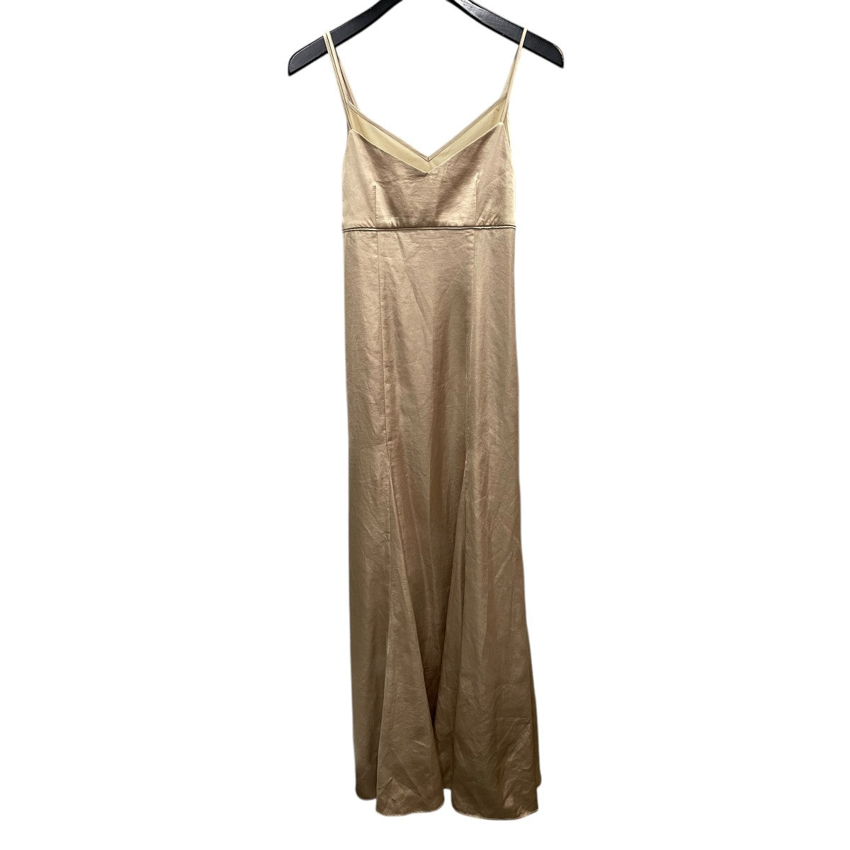 SHEER COMBI SATIN DRESSキャミソールワンピース1723430694-1