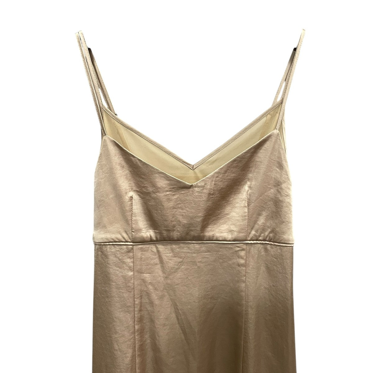 SHEER COMBI SATIN DRESSキャミソールワンピース1723430694-1