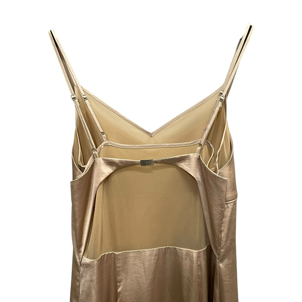 SHEER COMBI SATIN DRESSキャミソールワンピース1723430694-1