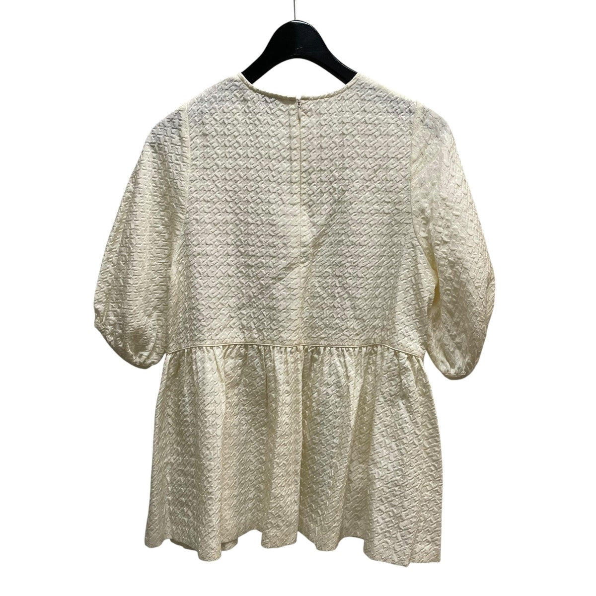 UNITED ARROWS ジャガード5SLペプラムブラウス 1516-162-1572 古着・中古-2枚目のアイテム画像