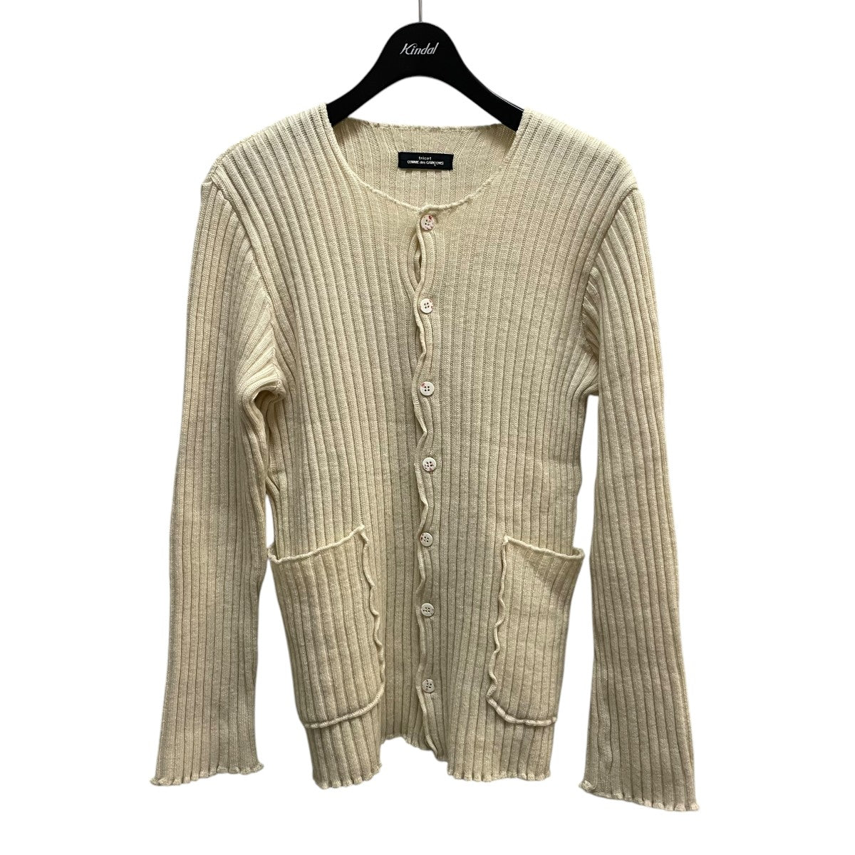 COMME des GARCONSHOMME×LYLE&SCOTT カーディガン ラインストーン】プレイコムデギャルソン カーディガン (COMME