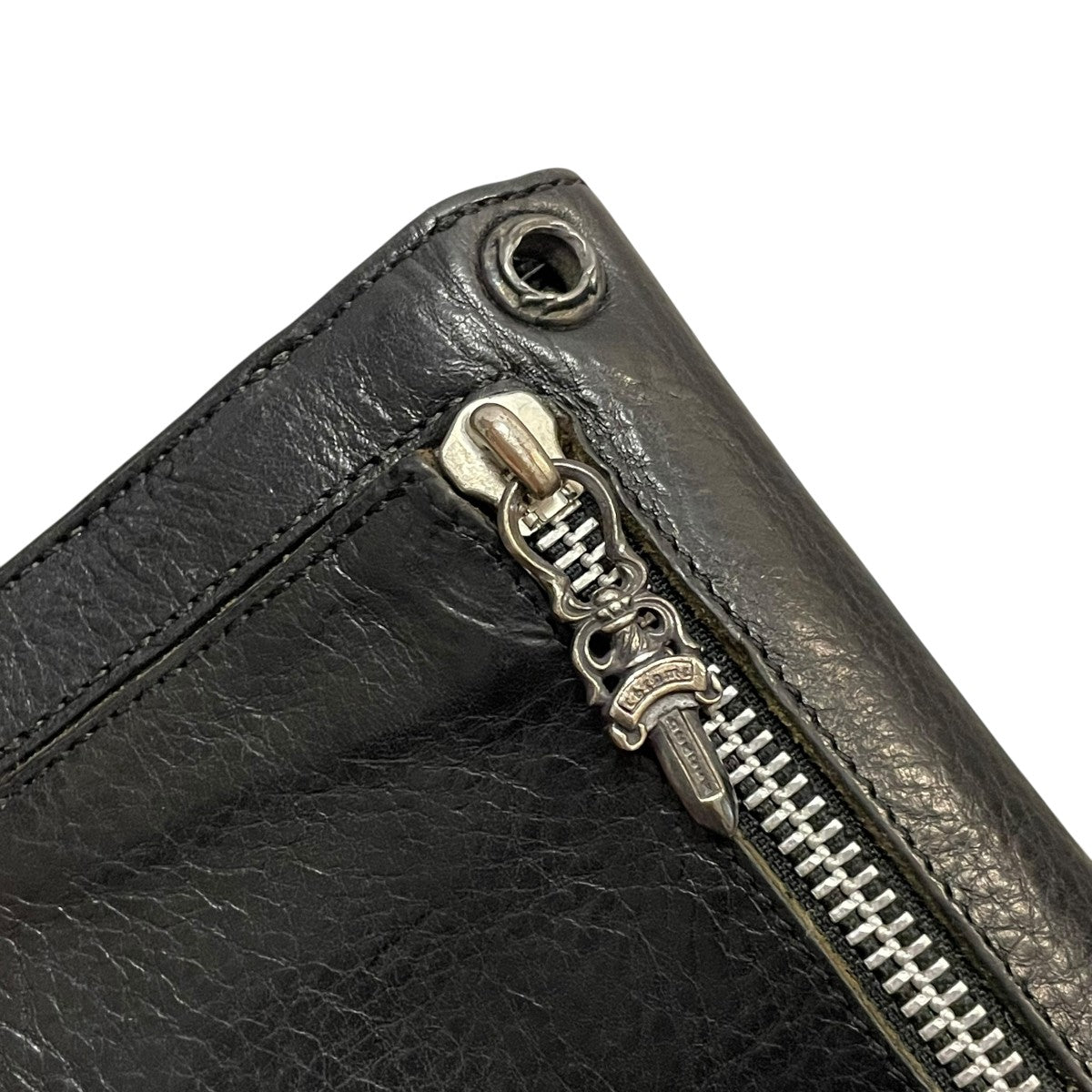 CHROME HEARTS WAVE CROSS BTN ウォレット 古着・中古-3枚目のアイテム画像