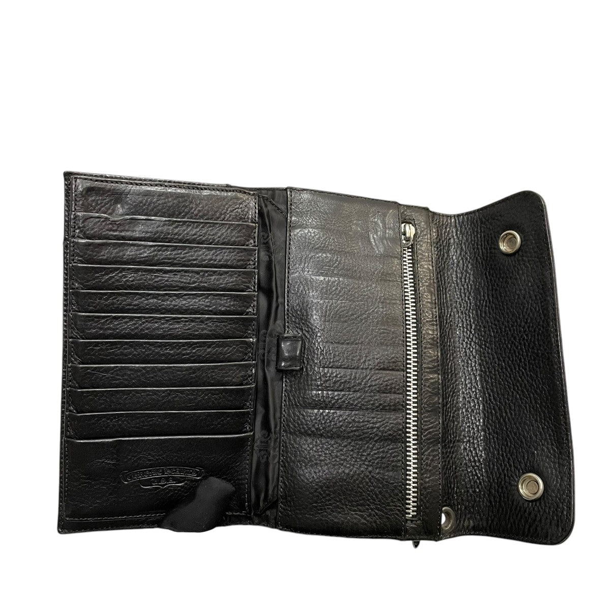 chrome hearts 長財布 CHROME HEARTS(クロムハーツ) WAVE CROSS BTN ウォレット