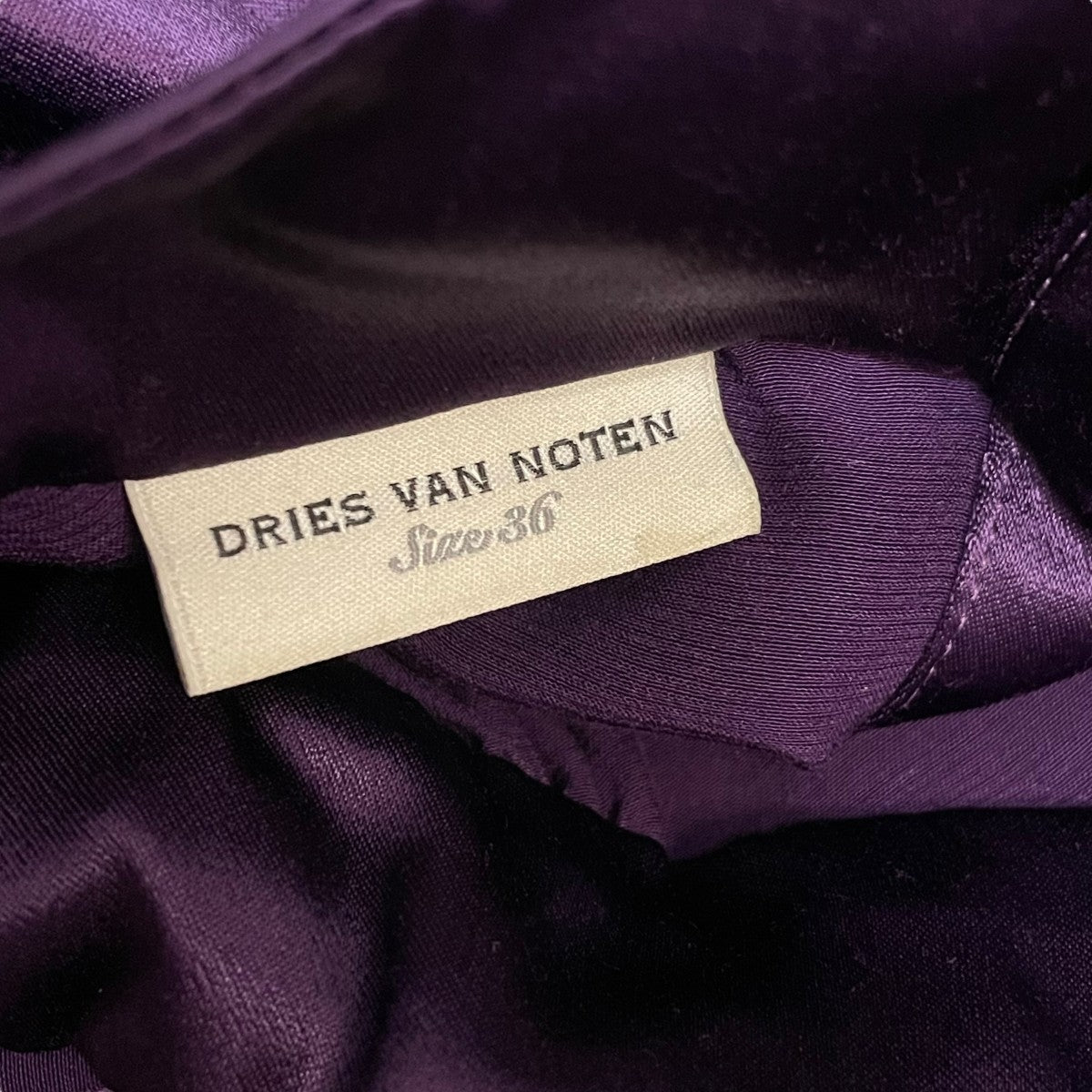 ドリスヴァンノッテン DRIES VAN NOTEN ブラウス パープル サイズ：36 DRIES VAN NOTEN(ドリスヴァンノッテン) ブラウス パープル