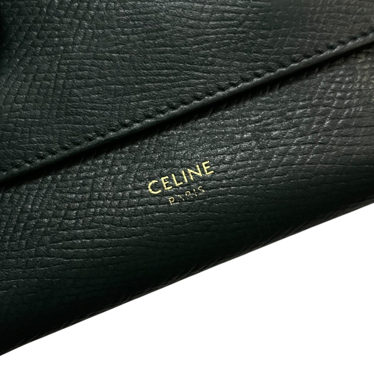 CELINE(セリーヌ) トリフォールドウォレット U-AT-0179 グリーン