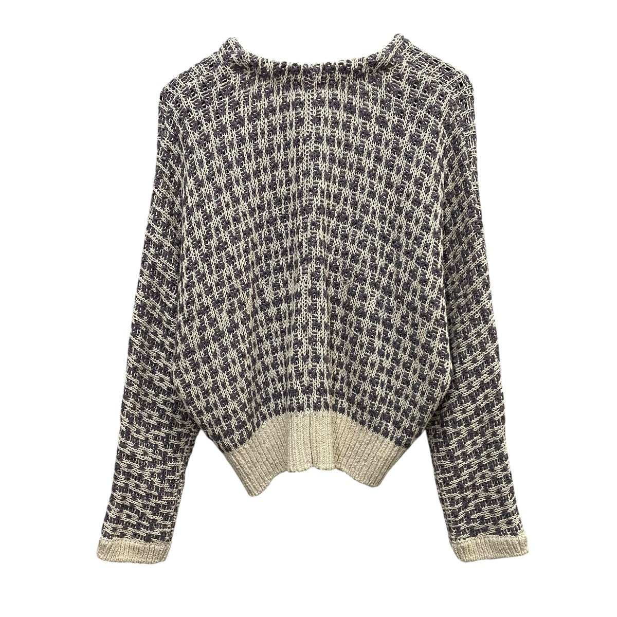 バトナー BATONER MIX JACQUARD CARDIGAN カーディガン BN-24SL-023 アイボリー×パープル サイズ：1 BATONER(バトナー) MIX JACQUARD CARDIGANカーディガンBN-24SL