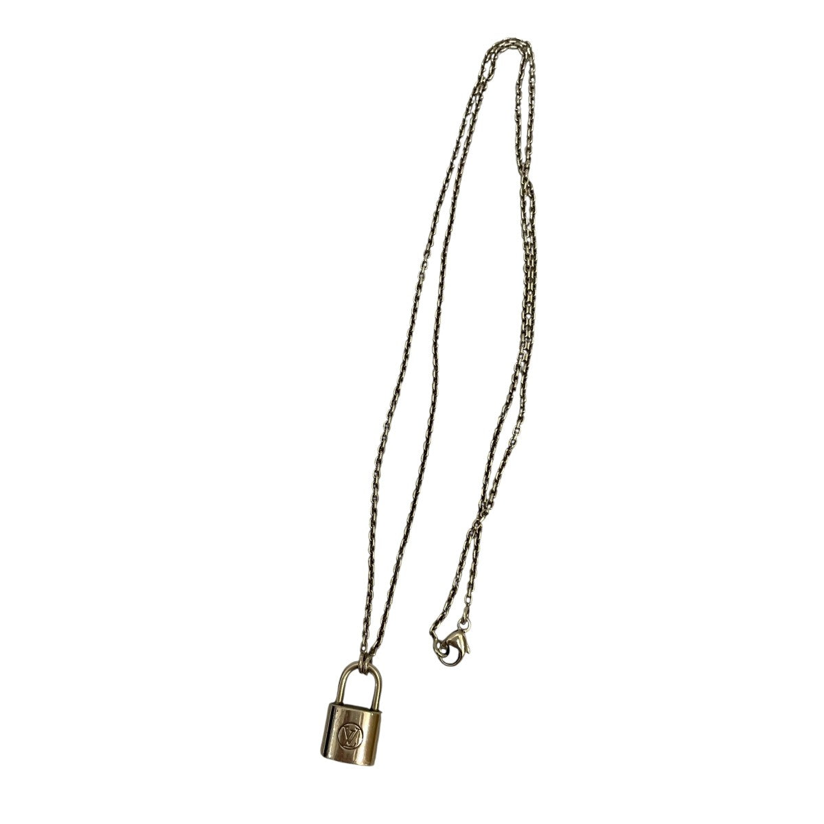 LOUIS VUITTON パンダンティフシルバーロックイットネックレスQ93559 古着・中古-1枚目のアイテム画像