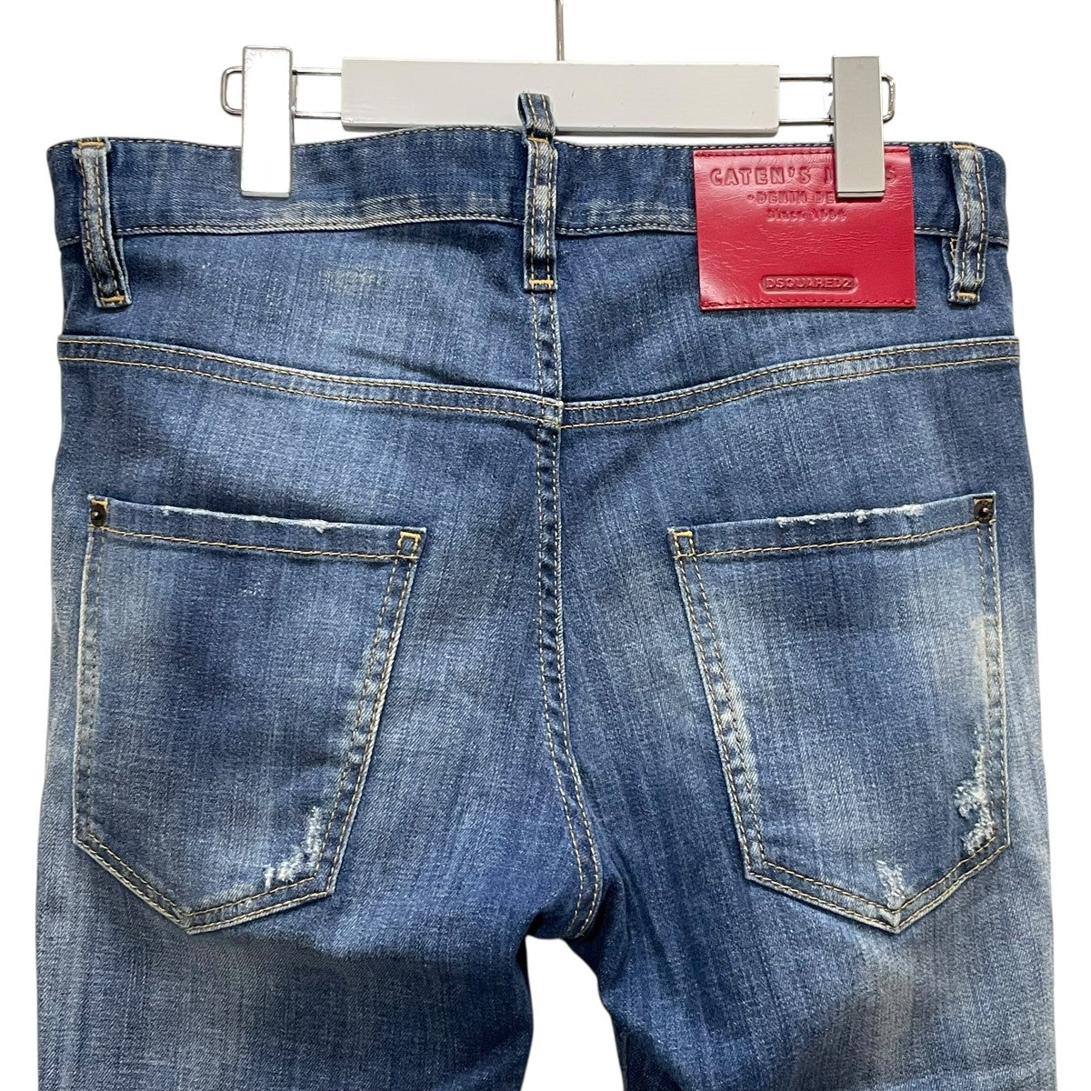 【nao70】DSQUARED2　ブリーチデニム スキニーパンツ 42 DSQUARED2(ディースクエアード) デニムパンツS71LB0918