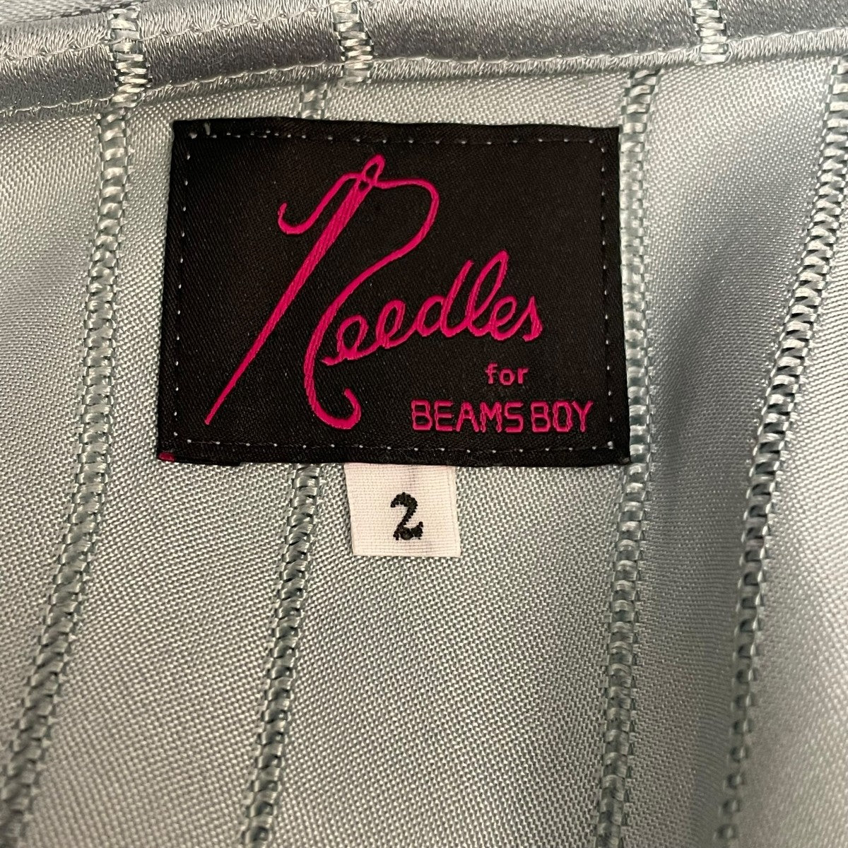 ニードルス×ビームスボーイ Needles×BEAMS BOY sailor shirt 半袖シャツ OT1534 ブルー サイズ：2 Needles×BEAMS BOY sailor shirt半袖シャツOT1534 OT1534 ブルー