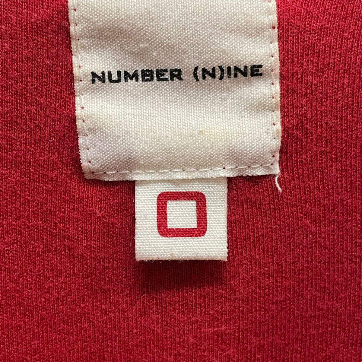 ナンバーナイン NUMBER (N)INE 99AW ロックアイドル期 半袖Tシャツ レッド サイズ：0 NUMBER (N)INE(ナンバーナイン) 99AWロックアイドル期半袖T