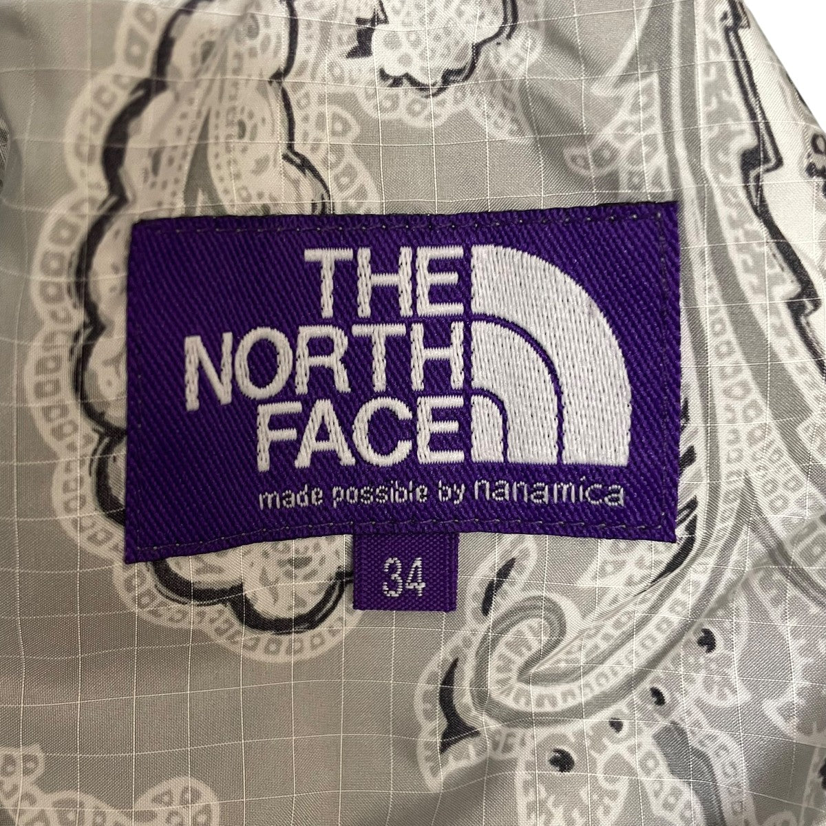 ノースフェイス パープルレーベル ペイズリー ナイロンパンツ XL 白 未使用 THE NORTHFACE PURPLELABEL(ザノースフェイス パープルレーベル