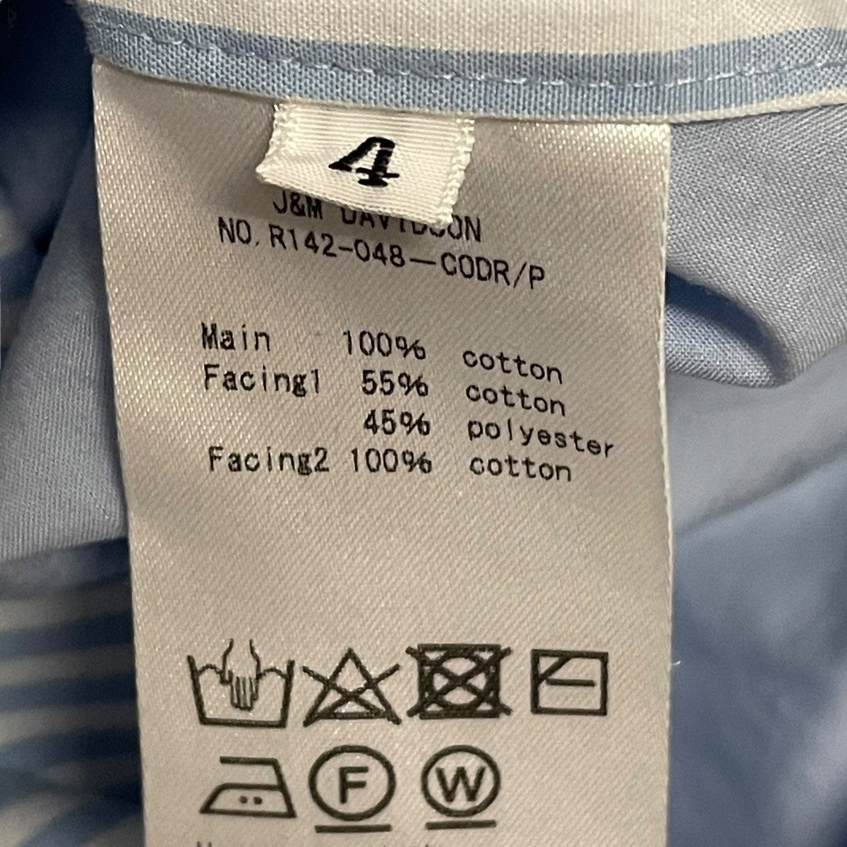 J＆M DAVIDSON シャツワンピースR142-048-CODR 古着・中古-8枚目のアイテム画像