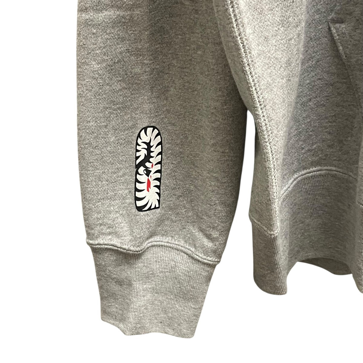 A BATHING APE グレー パーカー M レディース 値下げ!! A BATHING APE アベイシングエイプ BAPE ジップパーカー グレー