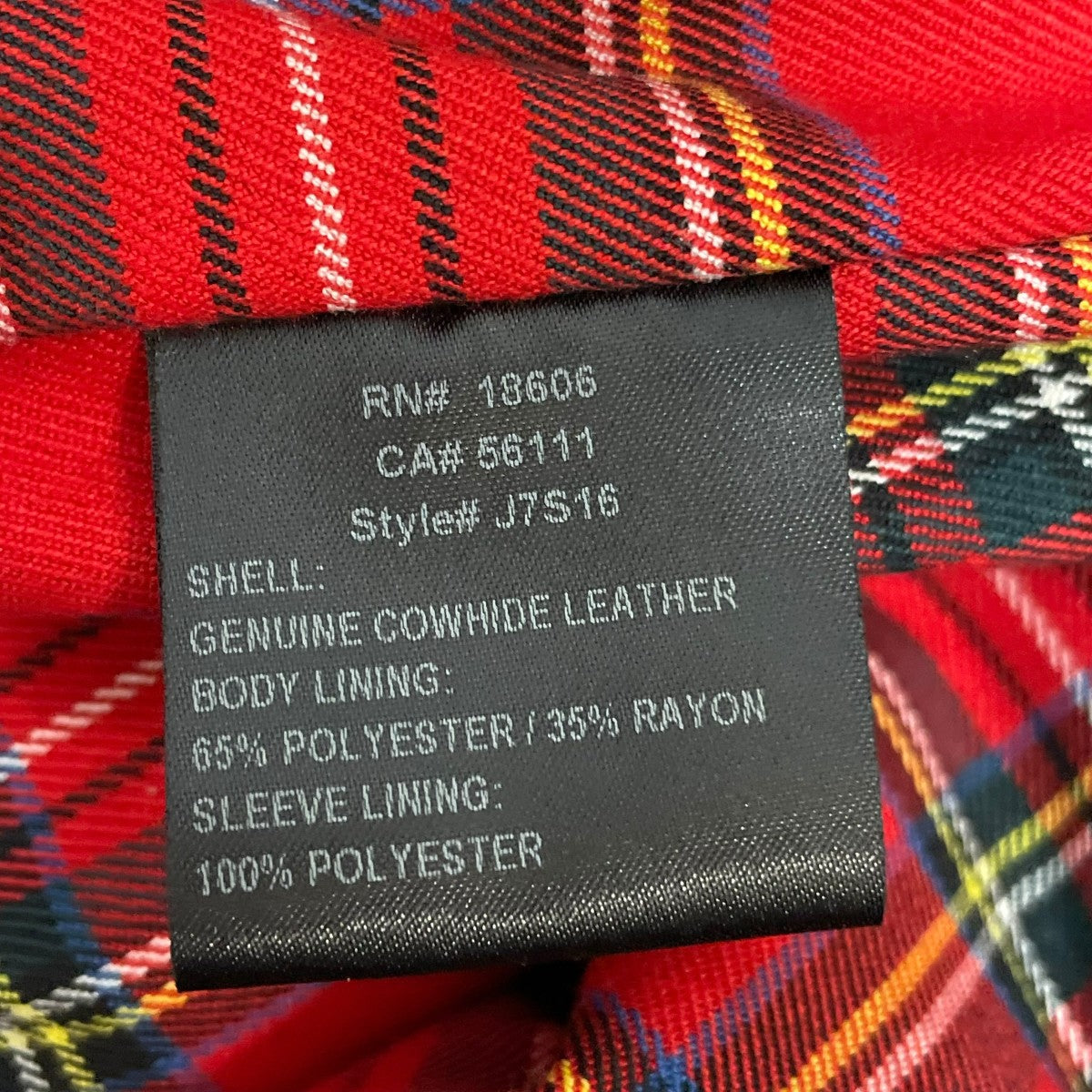 Schott×Supreme 16SSLeather Harrington Jacketレザージャケット 古着・中古-7枚目のアイテム画像