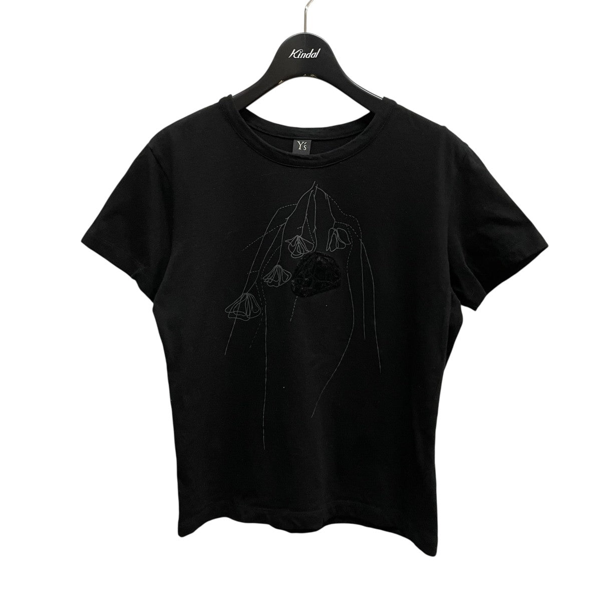 ヨウジヤマモト YOHJI YAMAMOTO 半袖Tシャツ FJ-T45-652 ブルー サイズ：M YOHJI YAMAMOTO(ヨウジヤマモト) 半袖TシャツFJ-T45-652 FJ-T45